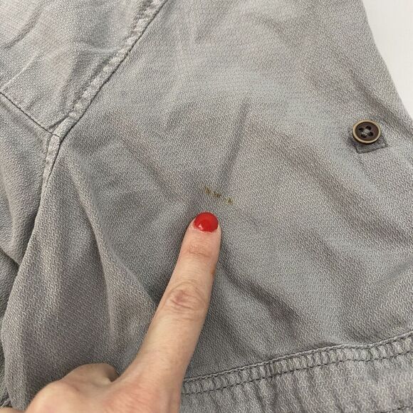 Engbers Regular Fit Gray Short Sleeve Button Up Shirt Size M 39/40 100% Cotton - Picture 8 of 13